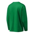 thumbnail image 4 of MGDXOX Kids Long Sleeve Customizable V Neck Sport Jersey Lightweight Mesh Fabric Spring Summer Personalized Sports Practice Team Wear Green 12-13Years, 4 of 9