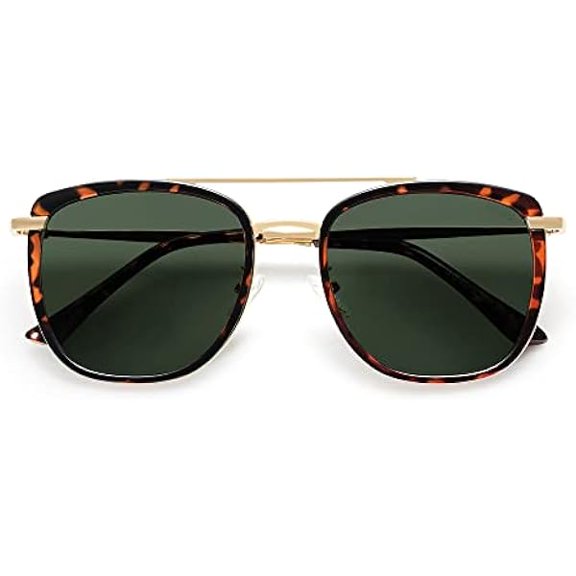 Retro Aviator Square Polarized Sunglasses For Women Men,Vintage Women's Sun Glasses Shades UV400 SJ2180