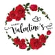 thumbnail image 2 of Pegatina de San Valentín para nevera, diseño de corazones y rosas, romántica para la pared del hogar. Estilo B, 2 of 9