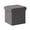 Grey, variant on odorsTT White Storage Ottoman Cube, Folding Storage Ottoman, Storage Chest, Sherpa Storage Ottoman with Lid, Small Ottoman Stool Foot Rest Stool for Living Room Bedroom Dorm,12.6inches