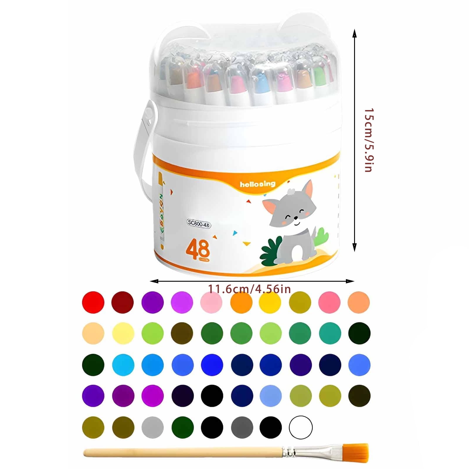 Twistable Crayons for 12 Colors, Silky Smooth Washable Rotating/Crayon Set, Art Supplies, Mess-Free Coloring Drawing Painting, A