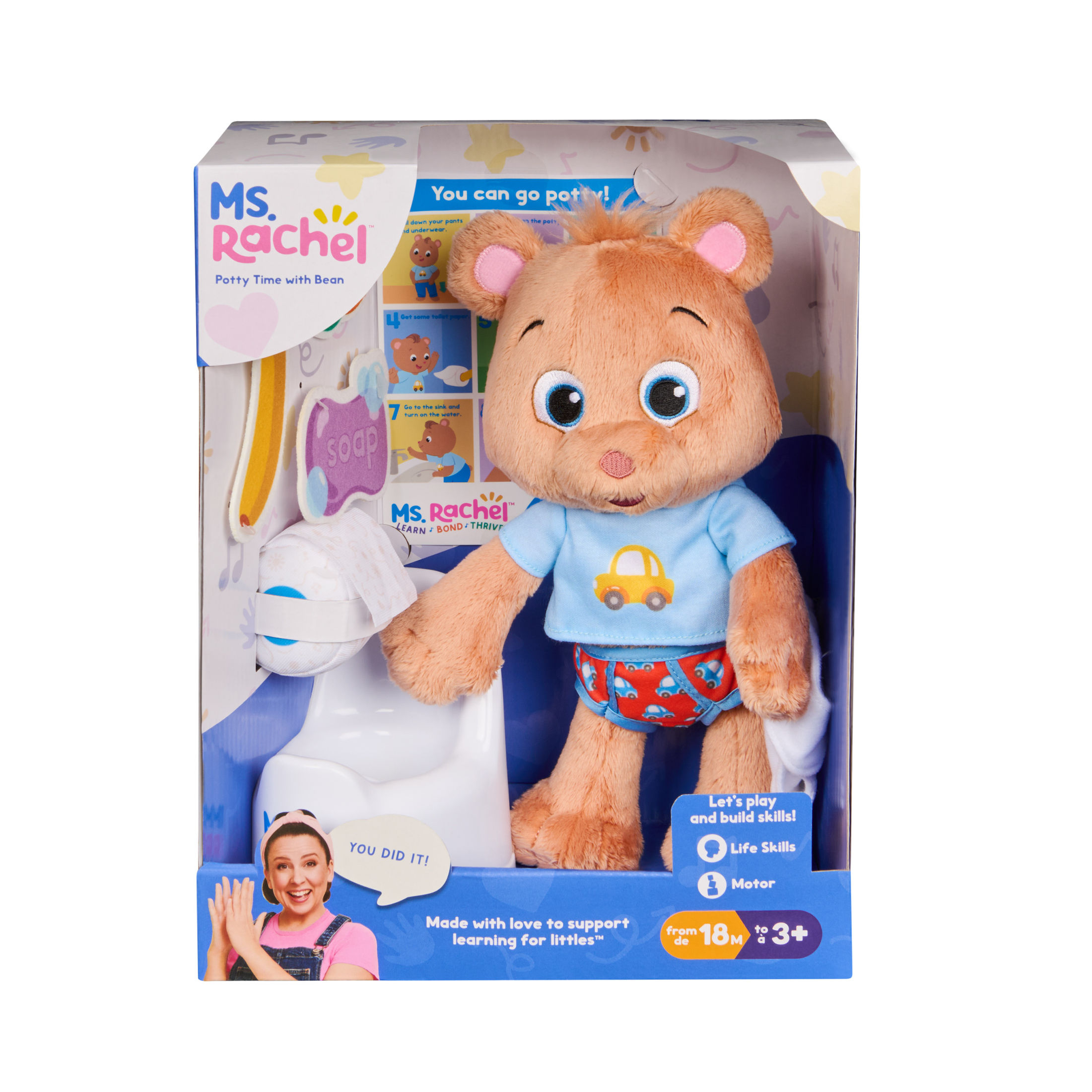 Ms. Rachel Potty Time with Bean Doll Set photo 2