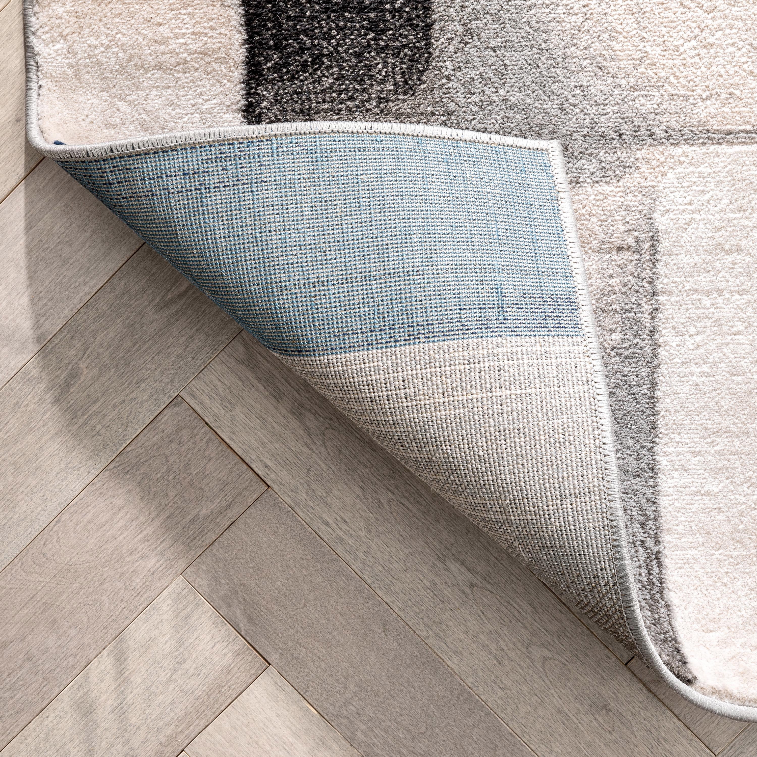 Well Woven Good Vibes Louisa Modern Geometric Blue 3'11" x 5'3" Area Rug