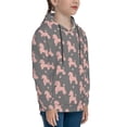 thumbnail image 3 of Haiem Poodle Dog Pattern Boys Hoodie, Youth Pullover Hooded Sweatshirt, Kangaroo Pocket Hoodie for Kids Girls -Small, 3 of 6