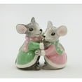thumbnail image 3 of Pastel Ceramic Christmas Mice Salt and Pepper Shakers 3.5in Gift, 3 of 3