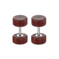 thumbnail image 3 of Pendientes de madera Sunnimix de acero inoxidable con joya para hombre marrón, 3 of 7