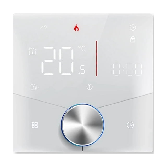 WiFi Smart Heating Knob Thermostat LCD Display Touch Screen Temperature Controller ,Easy to Install