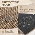 thumbnail image 6 of Kitchen Rugs and Mat Non Slip Washable, Super Absorbent Kitchen Mats for Floor with Rubber Backing, Soft Braided Standing Sink Mat, Anti Fatigue Kitchen Runner Rug Easy to Clean, Khaki 17"x30", 6 of 8