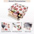 thumbnail image 3 of FORMRS Womens Corduroy Tote Bag Crossbody Shoulder Handbag with Pocket, Strawberry, 3 of 7