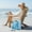 Blue, variant on Viadha Mesh Beach Bag Beach Tote Bag for Women Large Beach Toy Bag Pool Bag