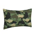 thumbnail image 2 of EasygdpCamouflage Shark Polyester Fiber Double-Sided Pillowcase,Super Soft,Comfortable And Luxurious Pillowcase,Not Easy To Break Or Deform- 16"X24", 2 of 9