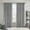 Grey, variant on MAYEERTY 50x84" Plaid Curtain Panel - Rod Pocket & Back Tab, Fleece Lined, Grey