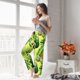 thumbnail image 5 of Balery Kiwi and Avocado Pantalones de pijama para mujer, pijamas ultraligeros, pantalones de estar por casa-3X-Large, 5 of 6