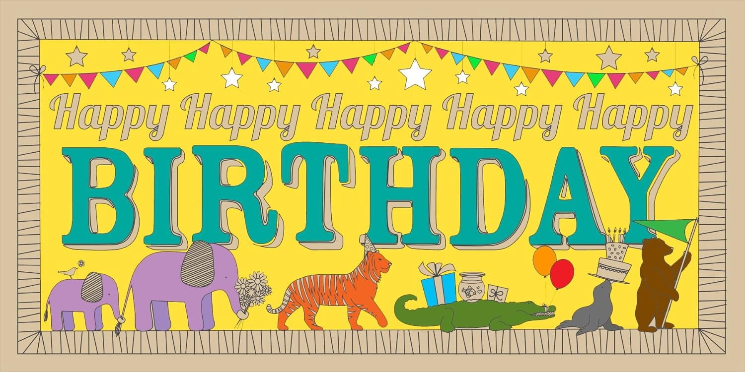 lullubee Giant Coloring Mural - Birthday Parade