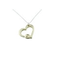 thumbnail image 2 of 8th Anniersary Open Heart Pendant With Cut Out 8 Design - Made From Solid Bronze (lpheart8p-b), 2 of 3