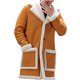 thumbnail image 3 of Jackets de Ropa de Salida Para Hombres Invierno Invierno Solidado Solidado Mantenga Cálido Un Solo Pecho Odeerbi ODB-4, 3 of 3