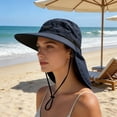 thumbnail image 6 of RYDCOT Sun Hat, Outdoor Wide Brimmed Sun Protection Hat, Windproof Fisherman Hat, Breathable Sun Hat, Travel Leisure Hat Spring and Summer Sunscreen Hat, 6 of 6