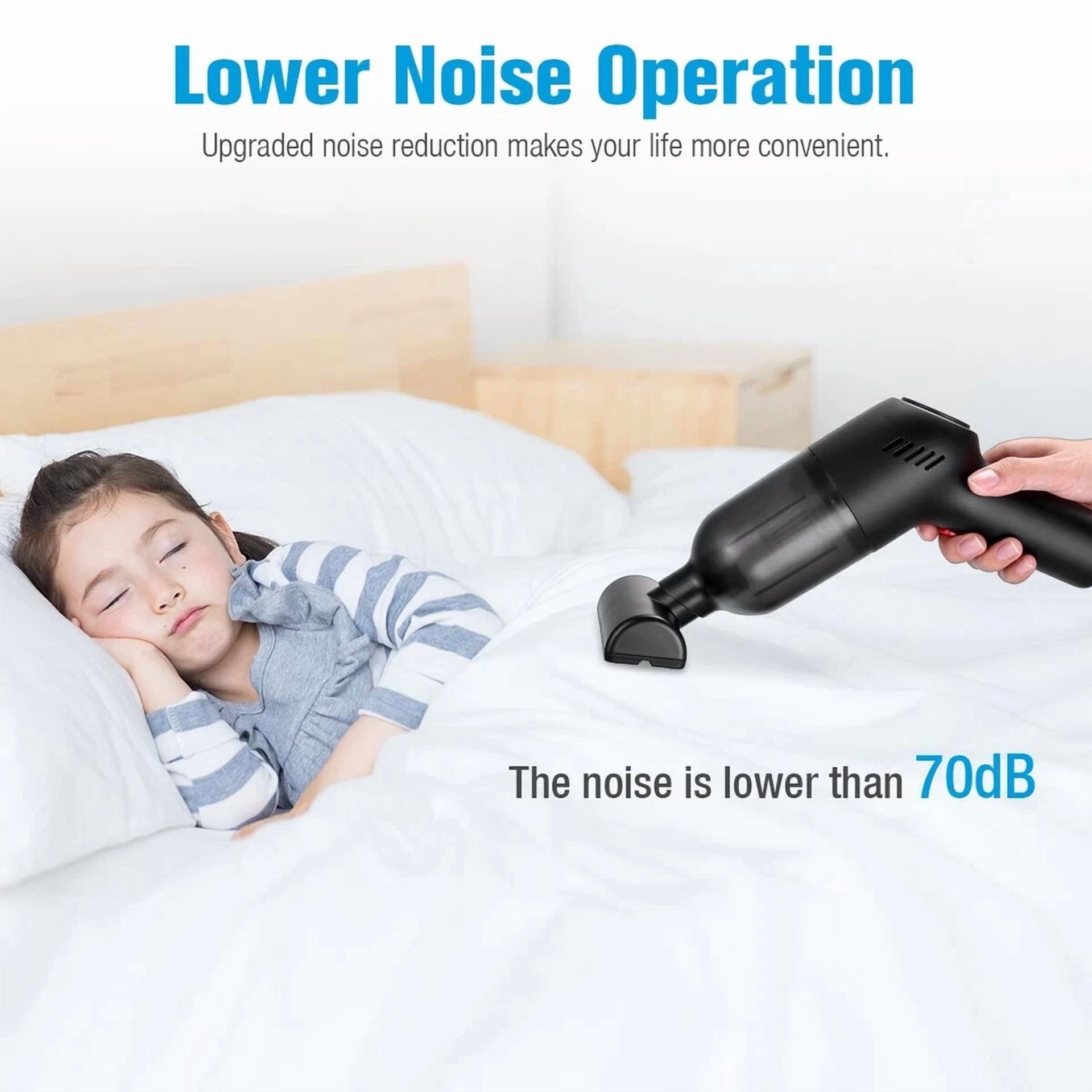 CIRCLE- Mini Handheld Car Vacuum Cleaner Cordless W/Brushless Motor Keyboard Air Duster