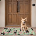 thumbnail image 4 of Rottweiler with Pioneer Flower Door Rugs,Washable Non Slip Door Mats Indoor,Decorative Door Mats,Entry Mat Indoor for Entrance,Bedroom,Kitchen,Bathroom,16"x47", 4 of 6