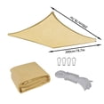 thumbnail image 3 of BotaniNest Breathable Square Patio Shade For Outdoor Use, 3 of 7