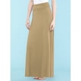 thumbnail image 3 of Made by Johnny Women's Lightweight Floor Length Maxi Skirt XXL TAUPE, 3 of 6