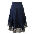 thumbnail image 4 of TAIAOJING Women Gothic Hallowmas Lace Drawstring Patchwork Skirt Party Dress, 4 of 4