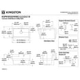 thumbnail image 2 of Kingston Brass KGPKWS3019181 Doriteal 30-Inch Ceramic Single Bowl Wall Mount Kitchen Sink with Strainer in White/Polished Chrome, 2 of 4