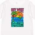 thumbnail image 4 of Inktastic Key West Sunset Tropical Vibes Boys or Girls Long Sleeve Toddler T-Shirt, 4 of 5