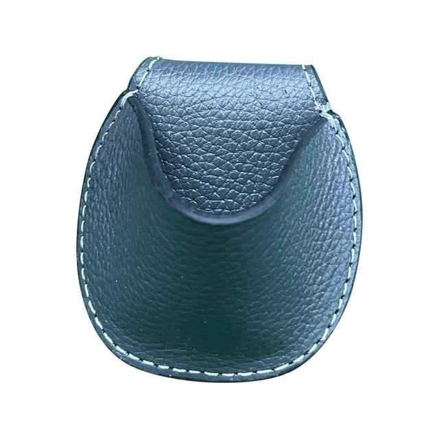 Almencla Chalk Holder Portable Carrier Case Mini Pocket PU Leather Chalk Carrier Clip gray
