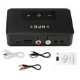 thumbnail image 3 of Audio Adapter Wireless Transmitter Receiver NFC Enabled Bluetooth-compatible receiver; NFC bluetooth-compatible audio 5.0 Audio Transmitter Receiver, Black, 3 of 9