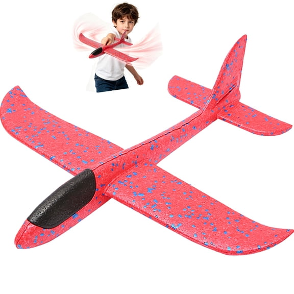Foam Airplanes for Kids, 13.3" Throwing Glider Planes, Flying Styrofoam Airplane Toys for Boys & Girls, Outdoor Sports Play Toys