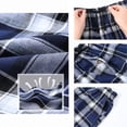 thumbnail image 6 of Xidunhg Men's 3-Pack Woven Pajama Shorts 100% Cotton Plaid Sleep Lounge Shorts with Button Fly L, 6 of 10