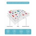 thumbnail image 5 of Colorful Polka Dot Twin XL Size Down Alternative Comforter, Lightweight Comforter Quilt Bedding Set with Pillow Shams Rainbow Color Polka Dots Abstract All Seasons Bed Comforter Duvet Insert 68"x98", 5 of 7