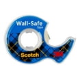 Scotch WallSafe Tape, Clear, 3/4 in. x 500 in., 1 Dispenser