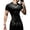 Black-2, variant on Round Neck Short Sleeve Men's Athletic Compression Shirt Gothic Graphic Compression Shirt Gym Casual Daily Wear Athletic T-Shirt