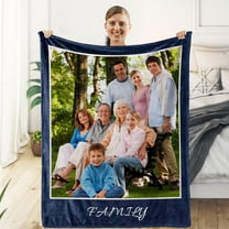 Gift for mom personalized blanket with photo, mother's day blanket with photo keepsake personalized sublimation blanket for the best mom ever-SW4632-6*Photos-1
