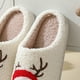 thumbnail image 2 of Zapatos Casa Sin Cordones Felpa Peludas Suministros para El Alce Suave Navidad, 2 of 9