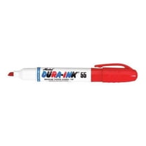 Markal Permanent Marker, Chisel Tip, Red 96528