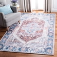 thumbnail image 2 of SAFAVIEH Classic Vintage Leandre Medallion Area Rug, Rust/Blue, 6' x 6' Square, 2 of 8