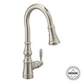 thumbnail image 2 of Moen S73004ev2 Weymouth 1.5 GPM Single Hole Pull Down Smart Kitchen Faucet - Bronze, 2 of 7