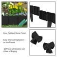 thumbnail image 3 of Pure Garden 10pcs Garden Edging Stone Border- 8' Black, 3 of 7