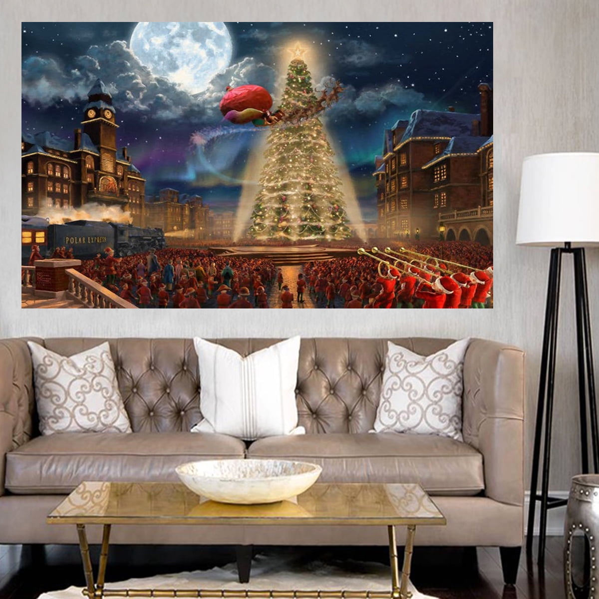 Unframed Canvas Print Christmas Canvas Painting Picture Wall Mural Art ...