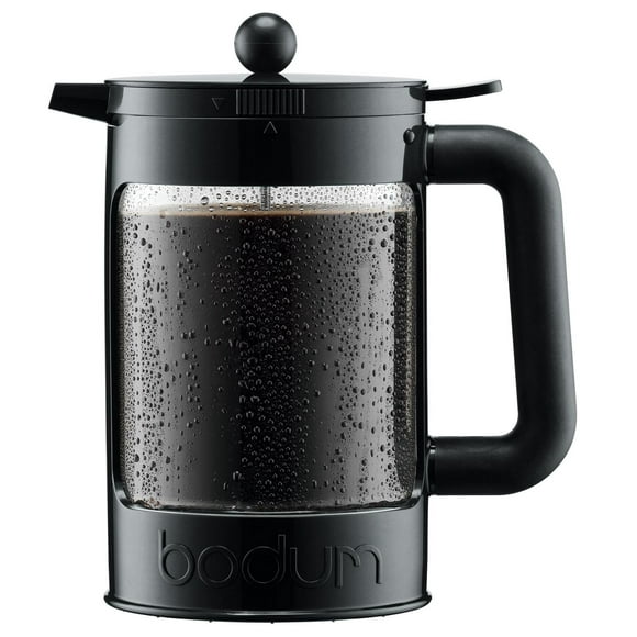 bodum K11683-01WM Cafetera de café en frio, 50 onzas, color negro azabache