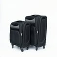thumbnail image 2 of Tcbosik 2-Piece Set (20", 24"), Softside Luggage with Wheels, Lightweight Travel Suitcase, Black, 2 of 8