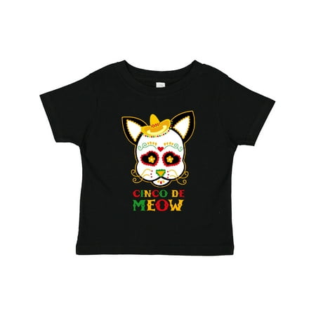 

Inktastic Cinco De Meow Cat Gift Toddler Boy or Toddler Girl T-Shirt