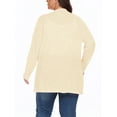 thumbnail image 5 of Cueply Women's Plus Size Cardigan Long Sleeve Lightweight Sheer Open Front Knited Cardigan 1X-4X, 5 of 6