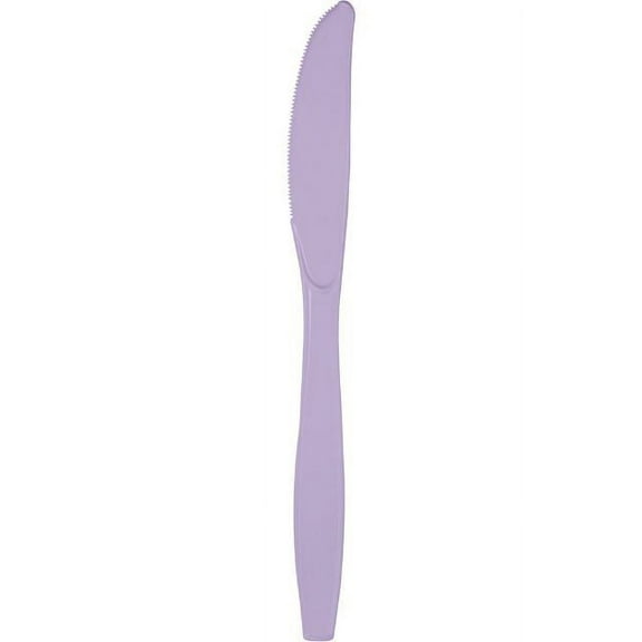 Touch of Color Premium Plastic Knives, Luscious Lavender, 24 Ct