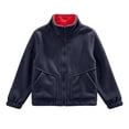 thumbnail image 3 of Abtuhar Boys and Girls Fall Winter Casual Outerwear and Jackets Solid Stand‑collar Fleece Warm Coat for 3‑14 Years, 3 of 5