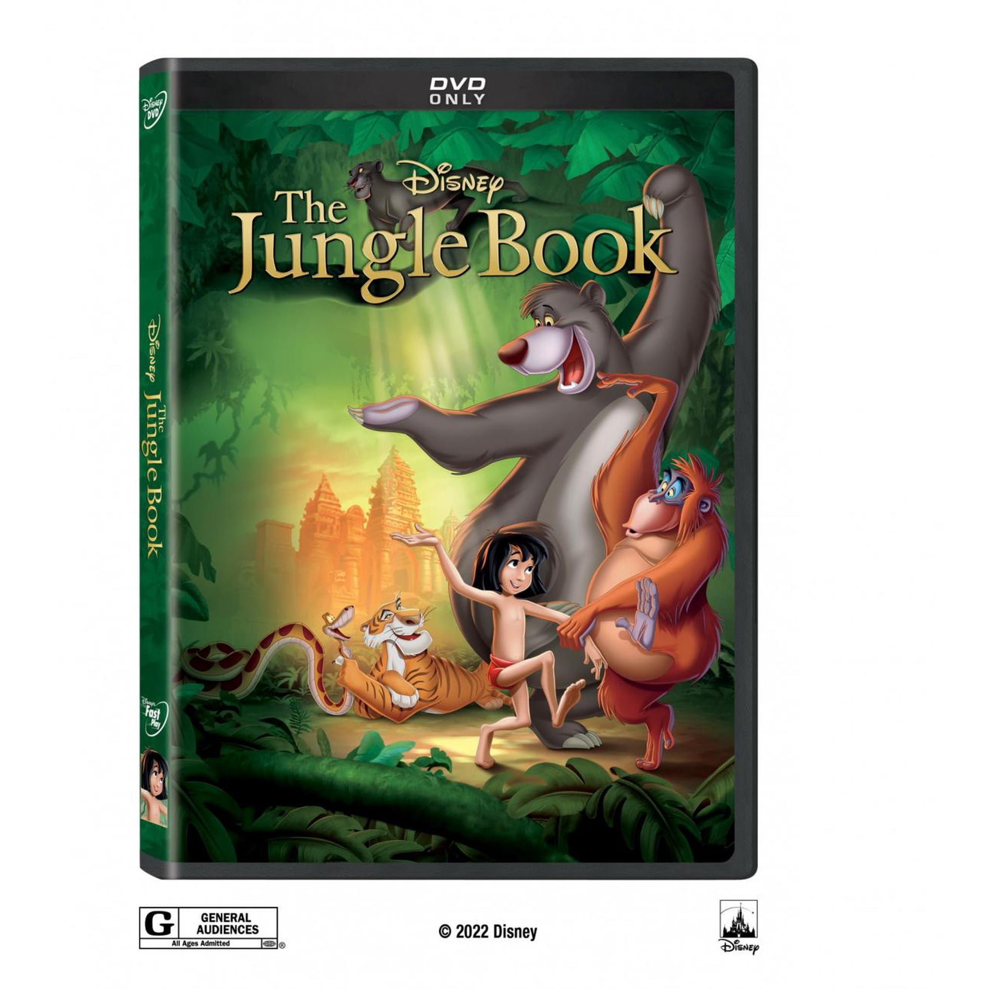 The Jungle Book (DVD) (Anniversary Edition 1967) Disney, Adventure, Family-Oriented