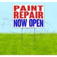 thumbnail image 1 of Paint Repair Now Open (18" x 24") Yard Sign, Includes Metal Step Stake, 1 of 6
